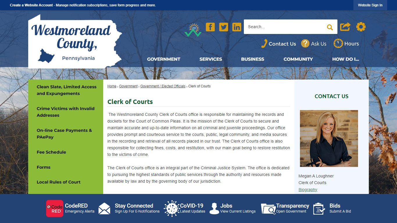 Clerk of Courts | Westmoreland County, PA - Official Website